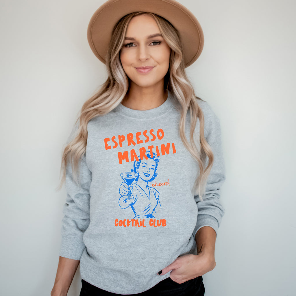 Retro Espresso Martini Crewneck Sweatshirt