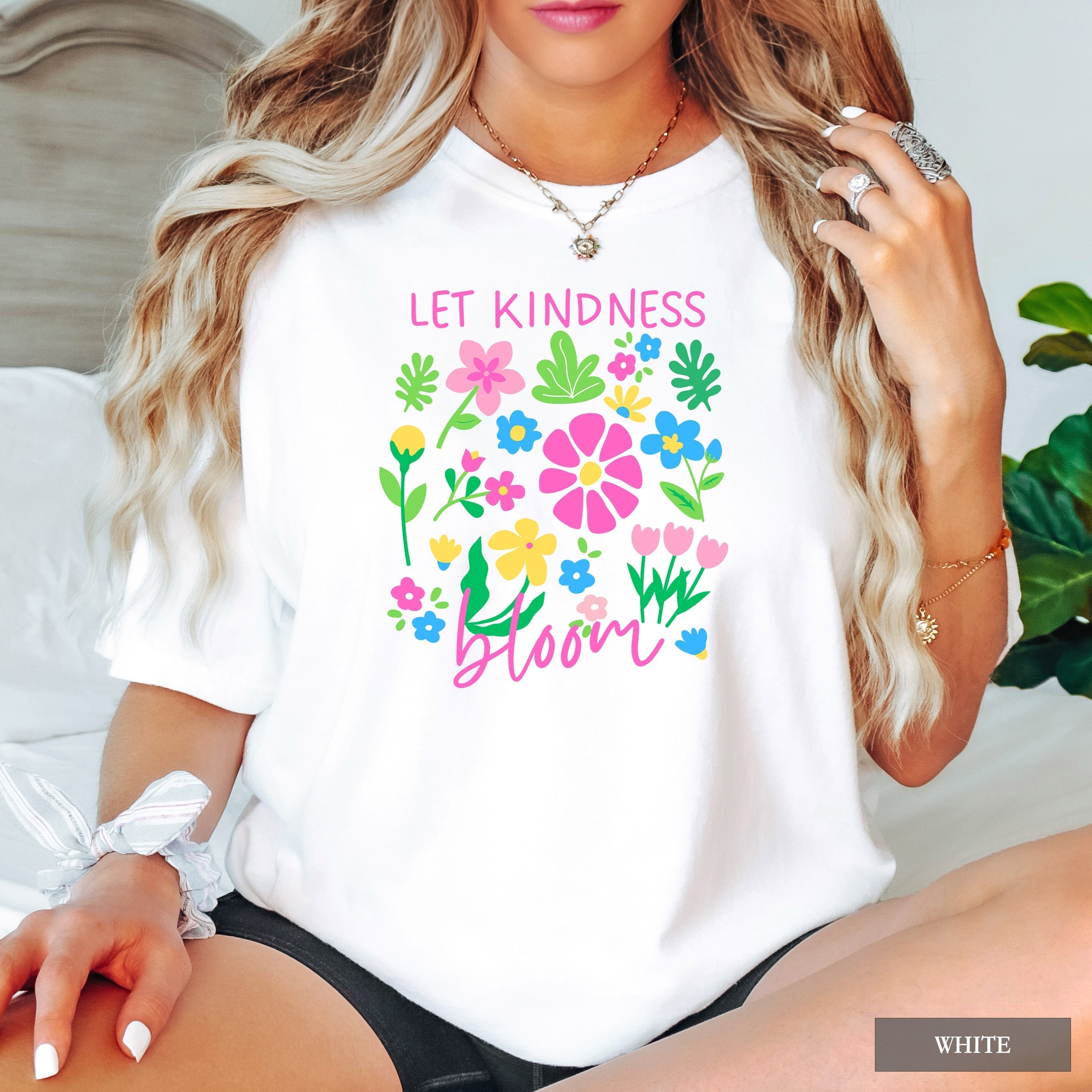 Let Kindness Bloom Floral Comfort Colors® Shirt